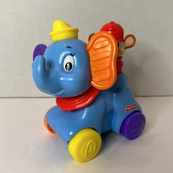 Fisher Price 2012 Dumbo Timothy Mouse Rollin Tunes Baby Toy Disney Works - Picture 3 of 5